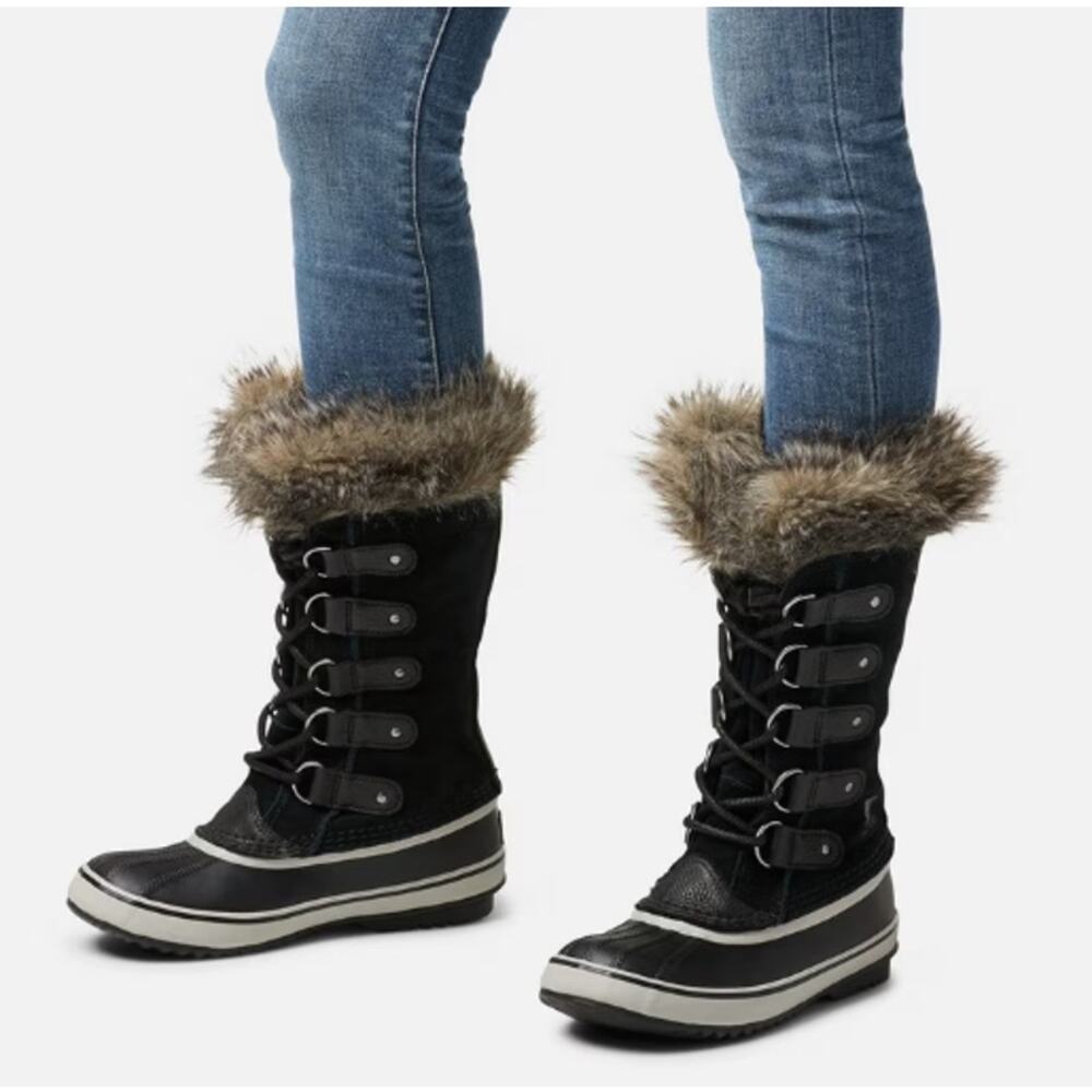 Sorel Women's Black Quarry Joan Of Arctic Waterproof Snow Boot Size 7